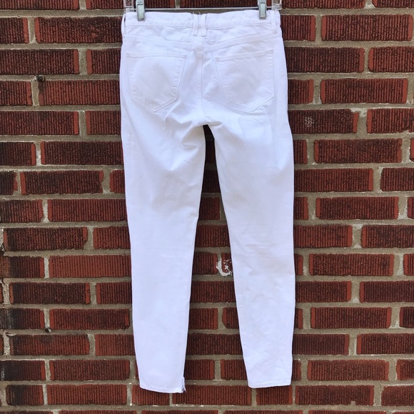 Madewell Skinny Skinny White Stretch Denim Jeans - Picture 10 of 11